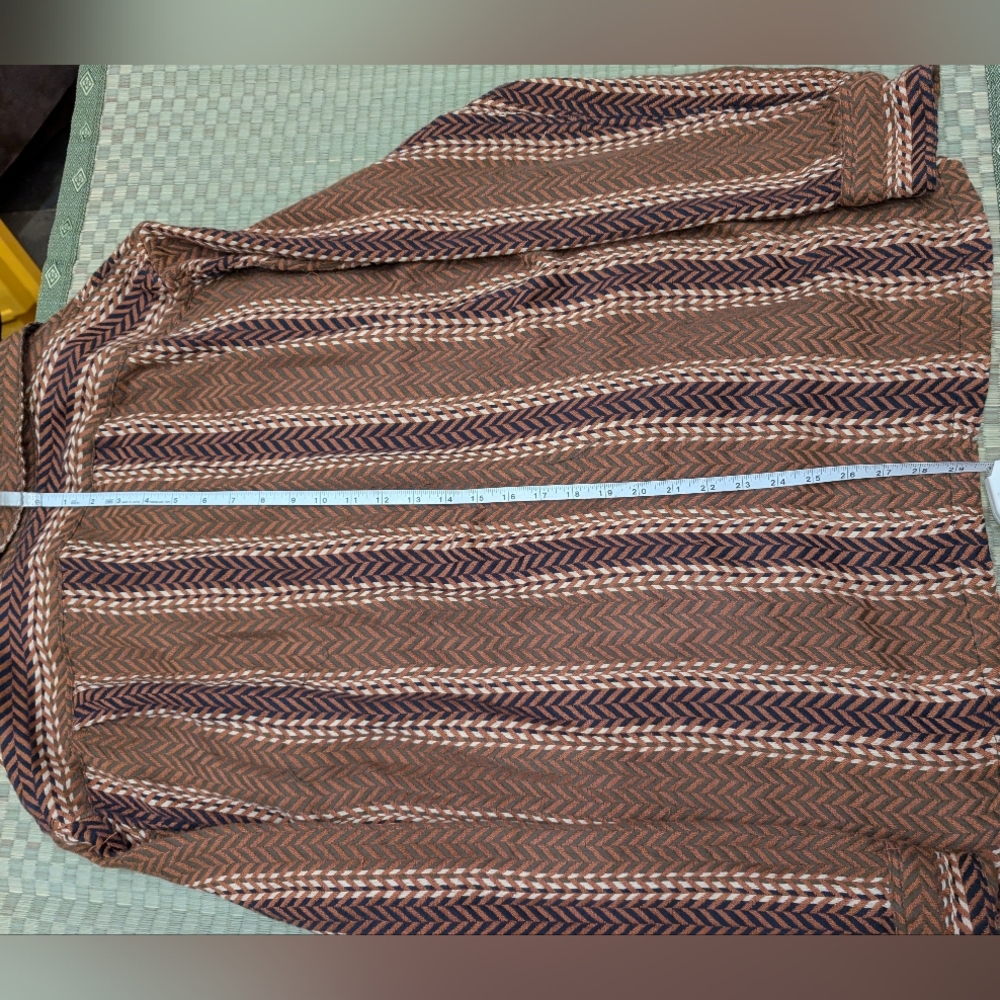Corridor NYC Macro Plaid Work Shirt in Regimental Men's Size XL - Picture 6 of 6